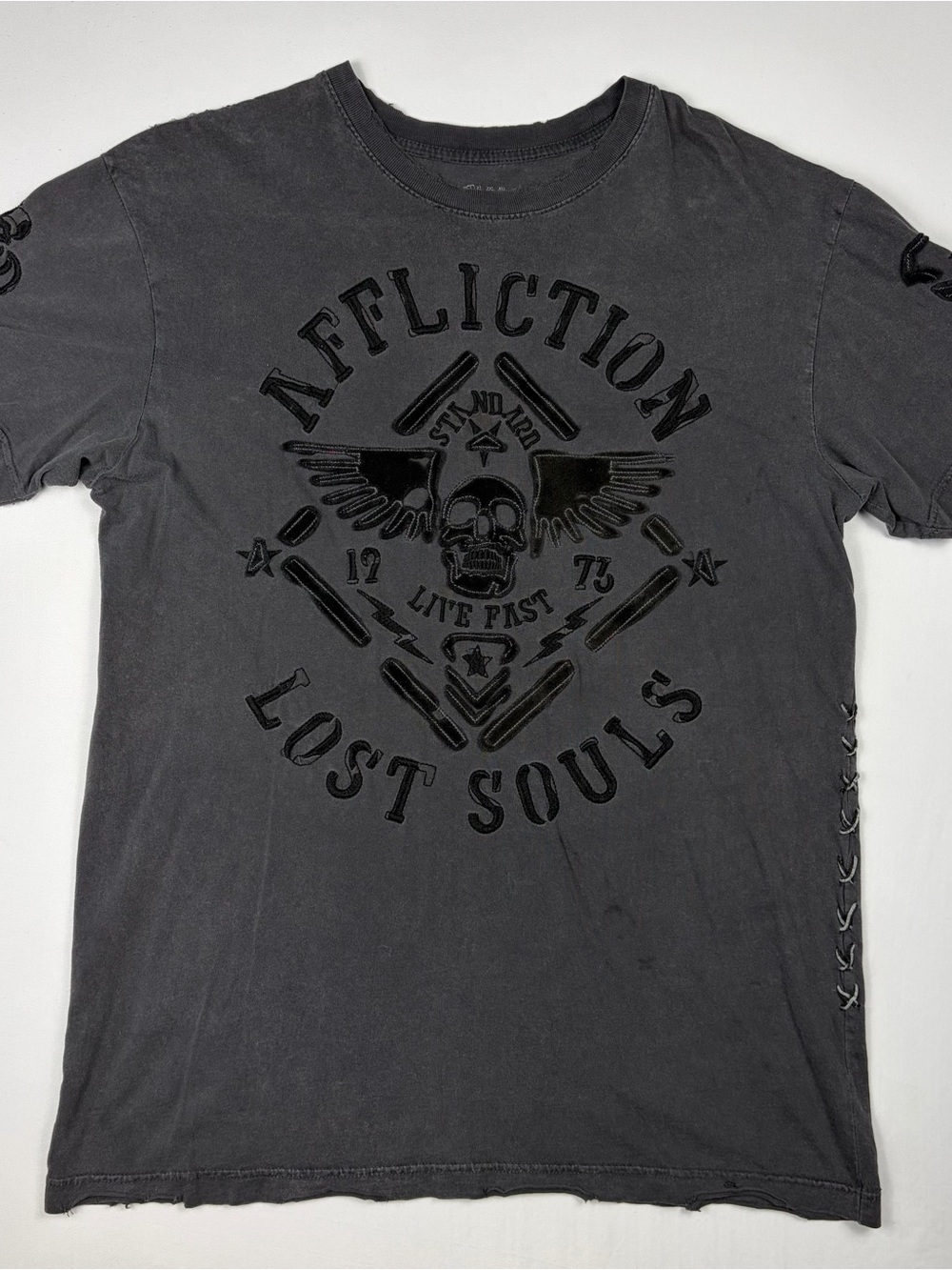 Affliction Black "Lost Souls" Graphic Tee